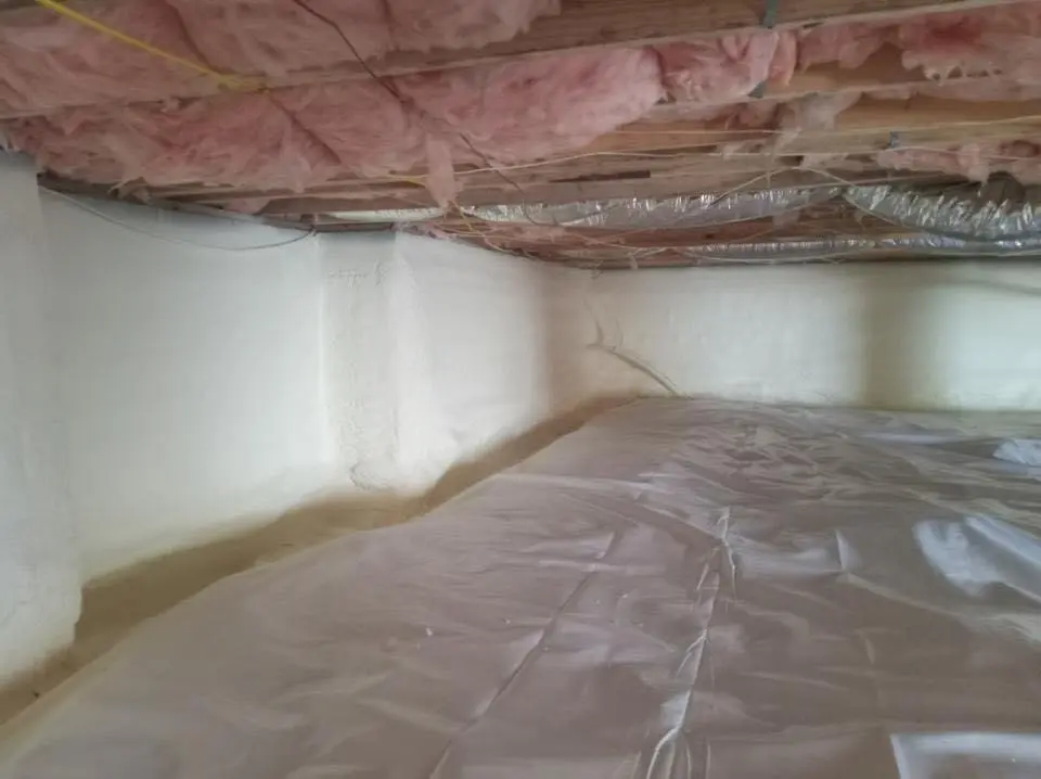 Crawl space encapsulation with closed-cell spray foam for Spray Foam Roofing Repair in Dove Valley